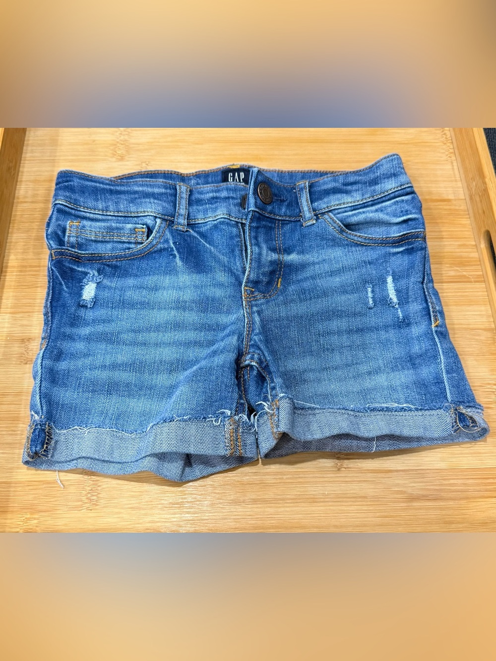 GAP Denim Stretch Girls Shorts in Blue